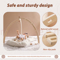 Arche d'Éveil en Bois Pliable pour Bébé, avec Pendentifs