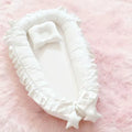 Nid de lit bébé en coton, coloris Blanc