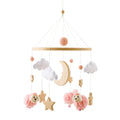Mobile bébé feutrine style Nuages roses