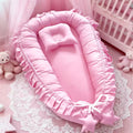 Nid de lit bébé en coton, coloris Rose