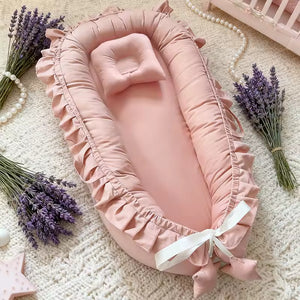 Nid de Lit Bébé en Coton, Coussin Inclus – 4 Coloris