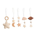 Arche d'Éveil en Bois Pliable pour Bébé, avec Pendentifs