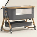 Berceau Cododo 3-en-1 Pliable avec Bascule — Aluminium
