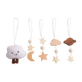 Arche d'Éveil en Bois Pliable pour Bébé, avec Pendentifs