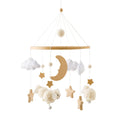 Mobile bébé feutrine style Lune et moutons