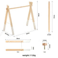 Arche d'Éveil en Bois Pliable pour Bébé, avec Pendentifs