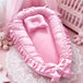 Nid de lit bébé en coton, coloris Rose