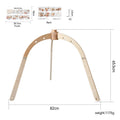 Arche d'Éveil en Bois Pliable pour Bébé, avec Pendentifs