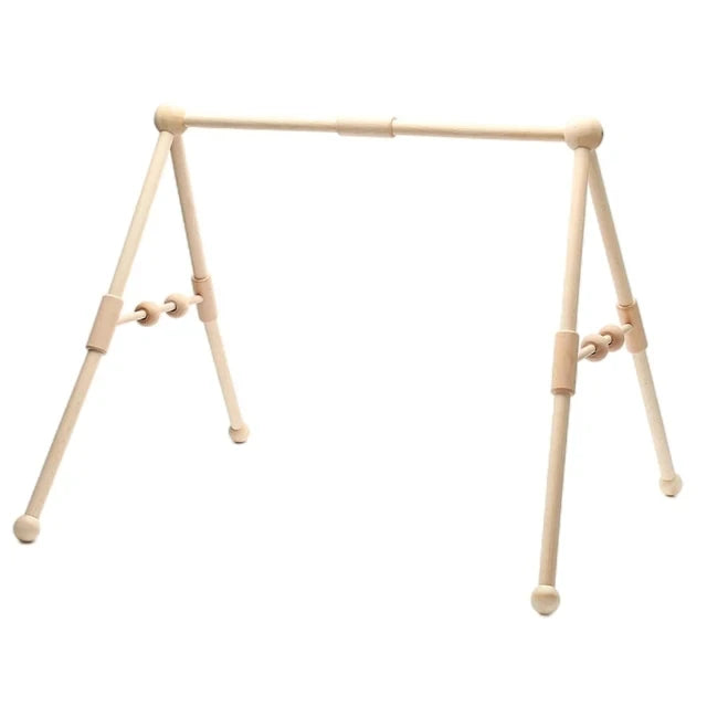 Arche d'Éveil en Bois Pliable pour Bébé, avec Pendentifs