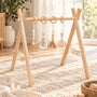 Arche d’éveil en bois pour bébé – variante Blanc – vue principale