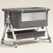 Berceau Cododo 3-en-1 Pliable avec Bascule — Aluminium