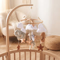 Mobile Bébé en Bois et Feutrine – 8 Styles, Support en Bois en Option
