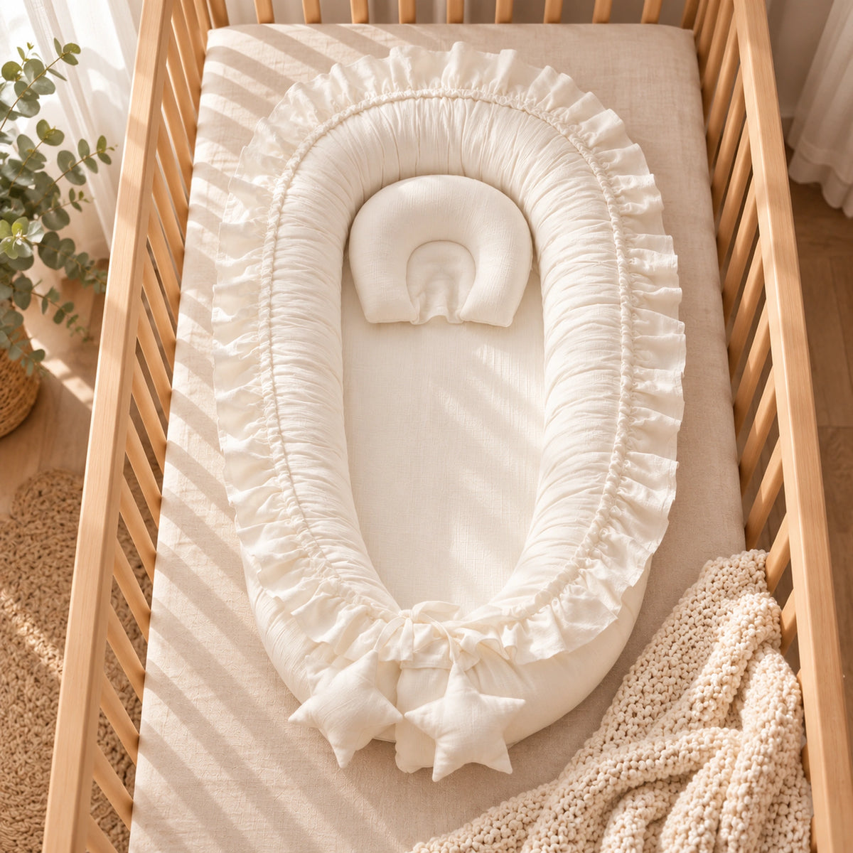 Nid de lit bébé Blanc – vue du dessus