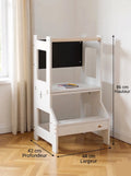 Tour d'Apprentissage 3-en-1 — Bureau et Tableau Noir MDF